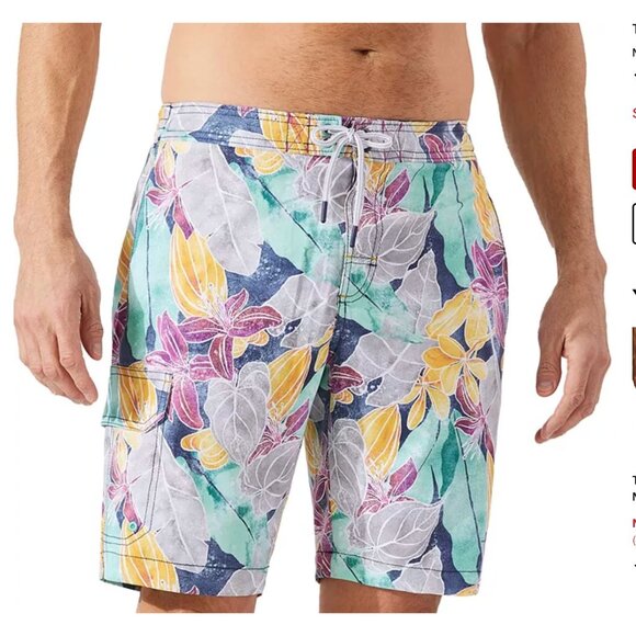 NWT Tommy Bahama Baja Ibiza Beach Club 9" Board Shorts Swim Trunks XXL 2XL - Picture 1 of 7
